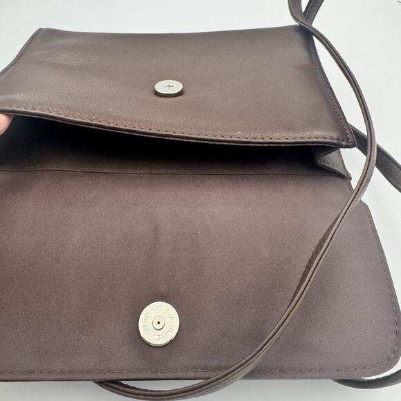 Fossil Vintage Leather Small Wallet Crossbody Brown Purse Bag Boho 90s MInimal - Picture 6 of 6